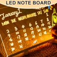thumbnail image 2 of 2026 New LED Note Board with Colors Light Up Dry Erase 6x6inch, 2 of 7