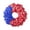 B, variant on Patriotic Fabric Strip Wreath, 13.78 in Red White Blue Star Stripe Rag Wreath for Front Door Wall Porch, Style A