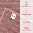 thumbnail image 7 of RIVERSIDE 2 Pack Oversized Bath Sheets 35x70 Soft Quick-Dry 600 GSM Ribbed Cotton Towels - Dusky Pink, 7 of 7