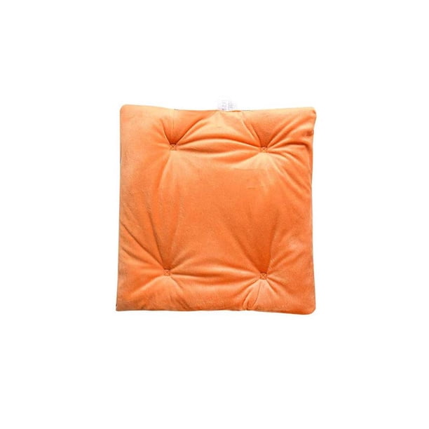 Advancent Almohadilla eléctrica para calentar pelusas para clima frío, cojín para silla con calefacción USB, calentador para sofá, Suministros térmicos Naranja amarillo