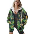 thumbnail image 4 of COEQINE Fashion Sweatshirts Christmas HO Socks Snowman and Candy Print Oversized Women's Hoodie Y2K Long Sleeve Jacket Coat Full Zipper Tops Fall Casual Wear with Pockets, XS, 4 of 7