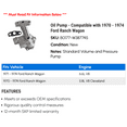 thumbnail image 2 of Pump - Compatible with 1970 - 1974 Ford Ranch Wagon 1971 1972 1973, 2 of 2