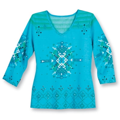 turquoise tops ladies
