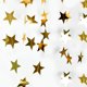 thumbnail image 4 of Guirnalda de estrellas, 5 piezas de guirnalda de papel dorado de 65 pies con purpurina, guirnalda de estrellas colgante, decoraciones para fiestas de cumpleaños, vitrinas o puertas, 4 of 5