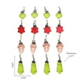 thumbnail image 3 of Décorations Suspendues En Verre (Étoile/Arbre/Boule/Gland) (Assorti), 3 of 3