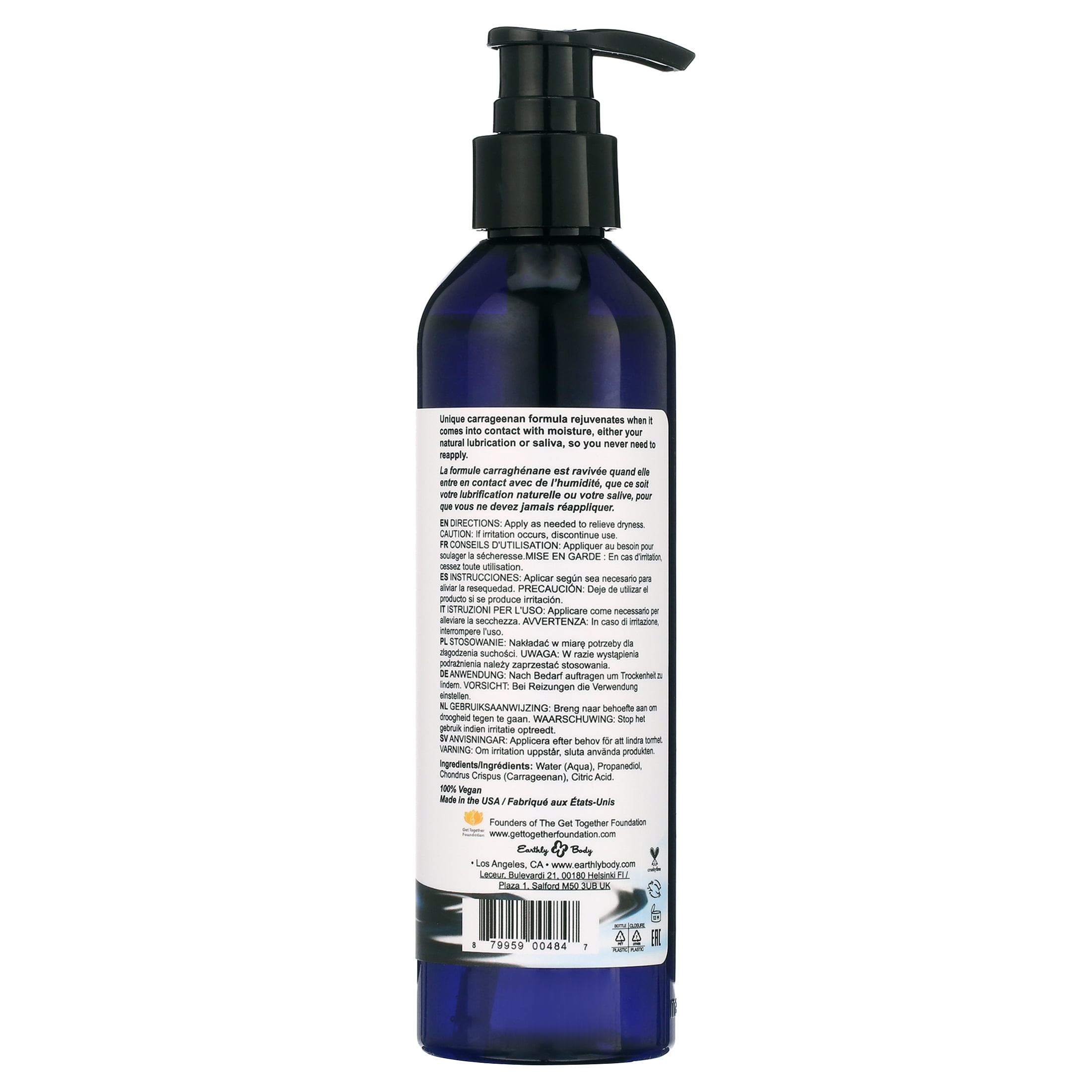 water slide lubricant reviews Calexotics Water Based Lubricant Smooth & Slick, 8 fl oz/240 mL Ingredients  and Reviews main image 0