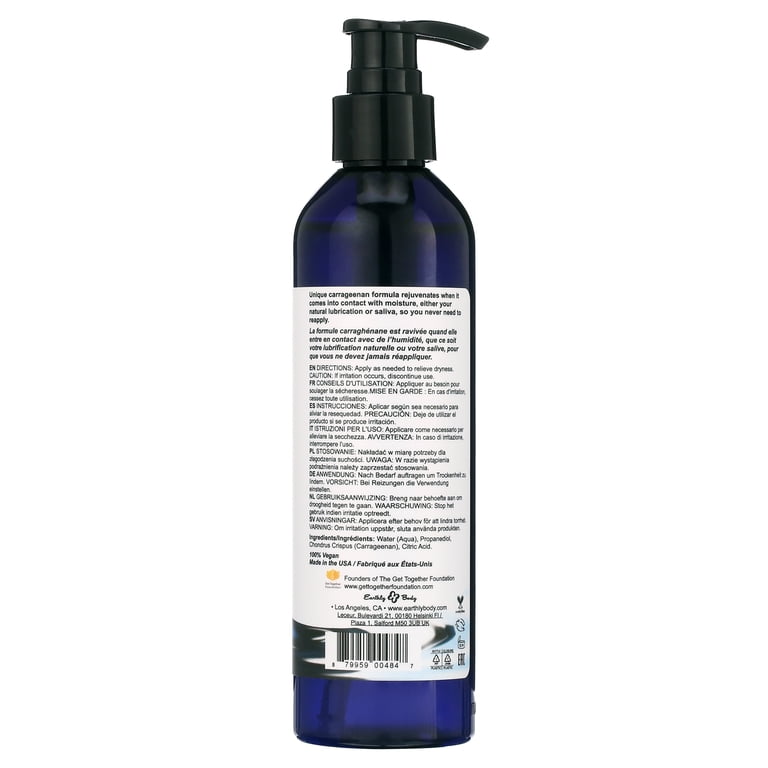 Earthly Body Water Slide Water Based Personal Lubricant, 8 fl Oz -  Walmart.com
