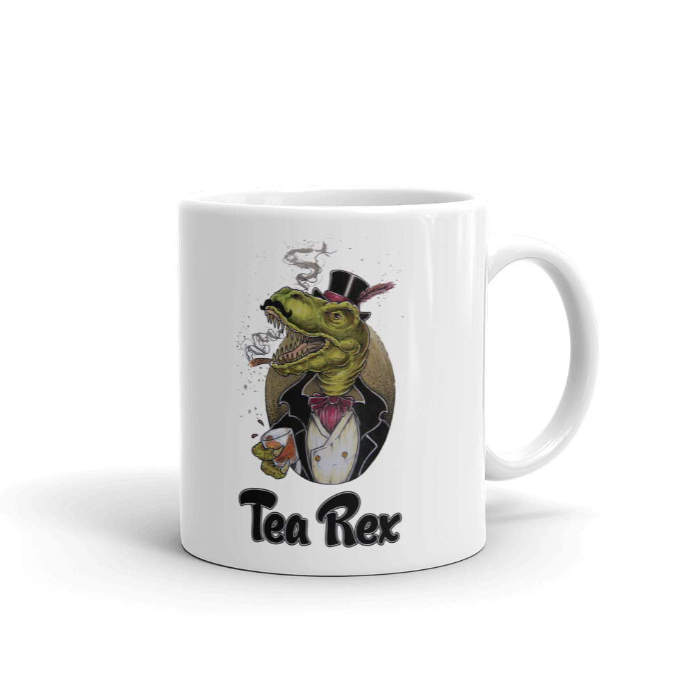 15oz Tea Rex Tyrannosaurus Tea Lovers Beverage Mug 
