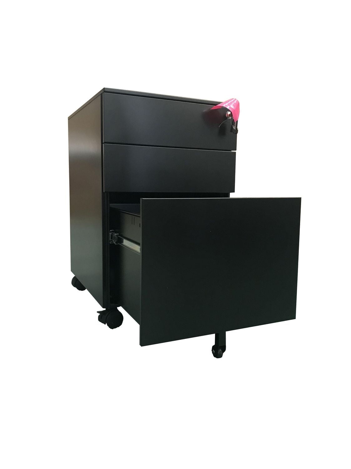 TygerClaw Classeur latéral à 3 tiroirs - Noir