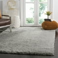 thumbnail image 2 of SAFAVIEH Indie Balfour Solid Shag Area Rug, Grey, 4' x 4' Square, 2 of 6