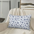 thumbnail image 5 of Naloa Dark Blue Snowflakes Pillowcase, Throw Pillowcase, Wrinkle-Free, Stain-Resistant with Hidden Zipper for Bedroom Sofa-14"x20", 5 of 6