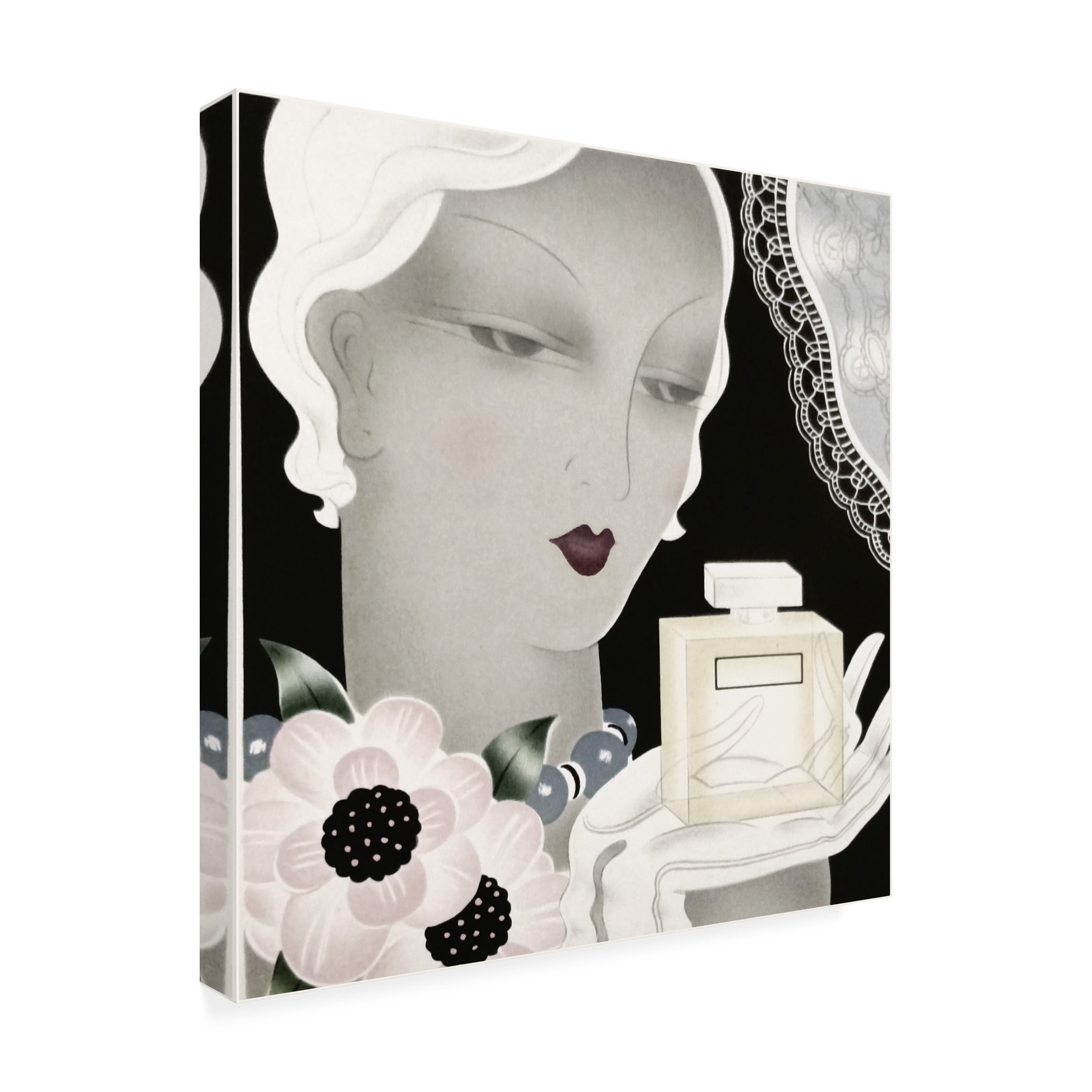 Vintage Apple Collection 'Art Deco Flapper Color' Canvas Art