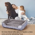 thumbnail image 5 of Cama para perros de tamaño mediano, cama para perros rectangular lavable, sofá para mascotas cómodo y transpirable, cama ortopédica cálida para perros de tamaño mediano, 5 of 5