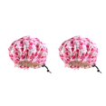 thumbnail image 3 of sweethay Gorro de dormir de noche para niños, gorro de dormir de satén, gorro de dormir para el hogar, fruta rosa fruta rosa 2Conjunto, 3 of 6