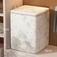 thumbnail image 2 of Storage Bins with Lids Non-woven Sturdy Zipper Storage Bag Foldable Moving Quilt Storage Basket Travel Large-capacity Clothing Storage Bag Organizers for Pillows Blankets Storage, 2 of 9