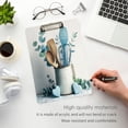 thumbnail image 4 of Acrylic Writing Board Gold 12.5*9 Inch Clipboards Transparent Acrylic Material Suitable For Office Classroom Teachers Fashion Bloggers Stationery Enthusiasts Cute Kitchenware Pattern, 4 of 9