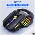 thumbnail image 4 of Injueey Ratón óptico inalámbrico para jugadores de 2,4 Ghz, luz de respiración RGB, bajo ruido, 7 botones, ratón de ordenador para juegos, Juegos de teclado y mouse para computadora, 4 of 6