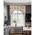 thumbnail image 3 of Farmhouse Morocco Swag Valances for Windows, Small Curtains Drapes, Boho Abstract Shabby Texture Art Kitchen Window Curtains Over Sink Rod Pocket Window Treatment Valance for Bedroom/Bathroom 56"x36", 3 of 5