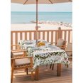 thumbnail image 2 of Outdoor Tablecloth with Umbrella Hole for Patio/Picnic/Party/Camping, Green Pink Weeping Eucalyptus Waterproof Table Cloth Rectangle Table Cover Washable, Spring Summer Farmhouse Leaves (60"x 102"), 2 of 8