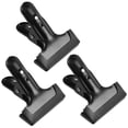 thumbnail image 1 of Studio Background Cloth Clamp Black 3Pcs 4.2x3.1in, 1 of 9