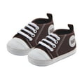 thumbnail image 2 of Baby Girls Boys Canvas Sneakers Soft Sole High-Top Ankle Infant First Walkers Crib Shoes, 2 of 6