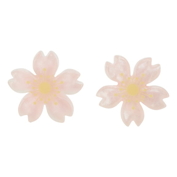 Unique Bargains 1 Pair Shoelace Charms Cute Flower Fashion Shoe Accessories Light Pink