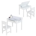 thumbnail image 2 of Costway Juego de Mesa y Silla para Niños Mesa de Actividades con Almacenamiento y Soporte para Rollo de Papel para Dibujar Estudiar Jugar, 2 of 9