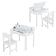 thumbnail image 2 of Costway Juego de Mesa y Silla para Niños Mesa de Actividades con Almacenamiento y Soporte para Rollo de Papel para Dibujar Estudiar Jugar, 2 of 9