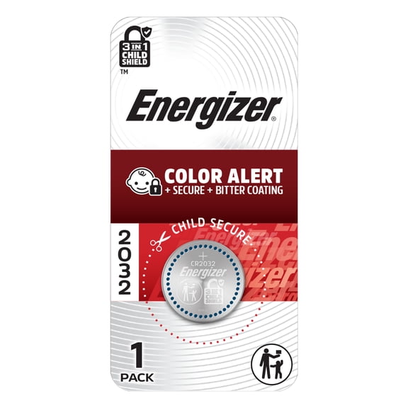Energizer 2032 Coin Batteries (1 Pack), CR2032 3V Lithium Batteries, Compatible with AirTag and Tile Pro Devices, Key Fobs, Watches and more