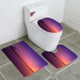 thumbnail image 1 of ABPHQTO Primera luz sobre Barcelona Juego de alfombras de baño de 3 piezas Alfombra de baño Alfombra de contorno y tapa de inodoro ABPHQTO Cont-CHAPPLE-39552, 1 of 2