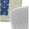 thumbnail image 2 of Simply Daisy 24" x 17" Plush Microfiber Blue-Pink Triple Surf Bath Mat, 2 of 3