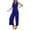 Blue, variant on Aayomet Jumpsuits For Women 2023 Summer Womens Casual High Waist Sleeveless V Neck Slim Jumpsuit,Red S