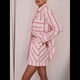 thumbnail image 5 of Conjuntos de Dos Piezas A Rayas para Mujer: Camisas Abotonadas y Pantalones Cortos, Conjuntos de Estar por Casa A Juego. Rosa L, 5 of 7