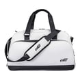 thumbnail image 2 of Bolsa de golf para viajes, bolsa de lona para fin de semana, bolsa de noche, bolsa deportiva resistente al desgarro para gimnasio. Blanco, 2 of 8