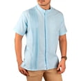 thumbnail image 1 of Camisa Guayabera Yucateca Lino Bordado Cuello Mao M Cuzama, 1 of 4