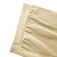 thumbnail image 6 of YUGYXL Gauze Beach Dress for Women 3/4 Puff Sleeve Smocked Waist Linen Maxi Dresses Trendy V Neck Long Beach Sundress Beige XL, 6 of 9