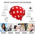 thumbnail image 7 of Multifunction Beanie Hat Polka Dot Red Beanie Hat Scarf Stretch Skull Cap For Women Men, 7 of 7