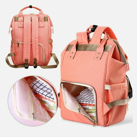 Fashion High Capacity Waterproof Diaper Baby Bottle Water Bag Backpack for Women Mom Mummy ...
