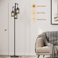 thumbnail image 2 of Lámpara de pie Oneach de 70 pulgadas, industrial, regulable, regulable, 3 luces, 2 of 8
