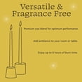 thumbnail image 6 of Mainstays Paraffin Wax 10" Taper Candle, Unscented, Orange, 6 of 6