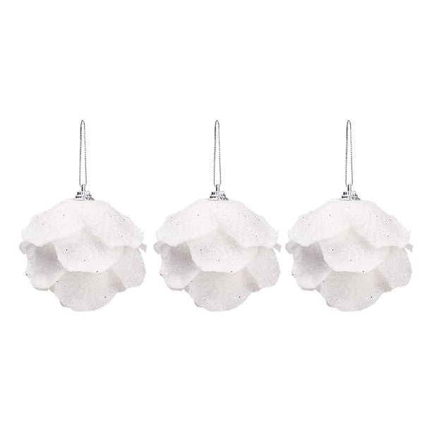 Bolas De Espuma De Pétalos De Brillo De Navidad Colgante Mini Decoración Colgante De Navidad Para Puertas De Árboles De Navidad Chimeneas Cortinas 3 Uds. seitruly HA044546-02