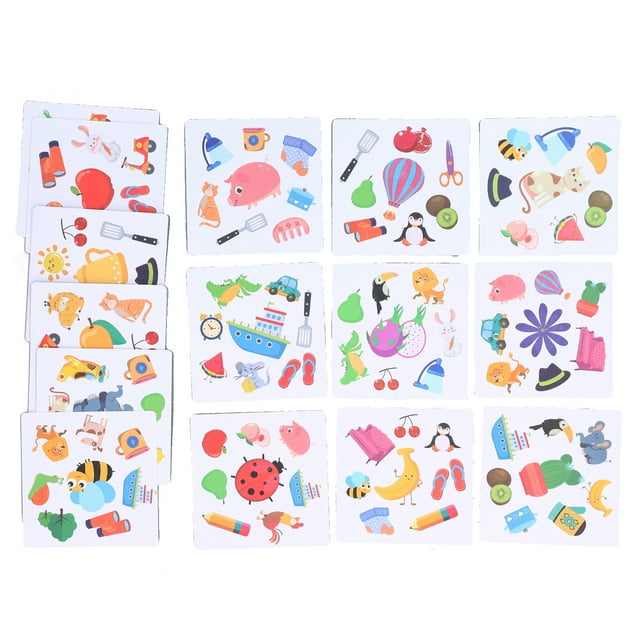Juego De Cartas Con Tapa, Tarjeta De Memoria, Juegos De Cartas A Juego, Juguetes De Mesa Familiares Para Jugar A Diario Para Niños