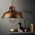 thumbnail image 3 of ANQIDI Industrial Vintage Chandelier Metal Indoor Pendant Lamp Bowl Shape Hanging Light, 3 of 11
