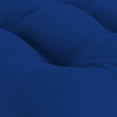 thumbnail image 2 of Jordan Manufacturing 19" x 19" Canvas Cobalt Blue Solid Square Tufted Outdoor Wicker Seat Cushion with Rounded Back Corners (2 Pack), 2 of 8