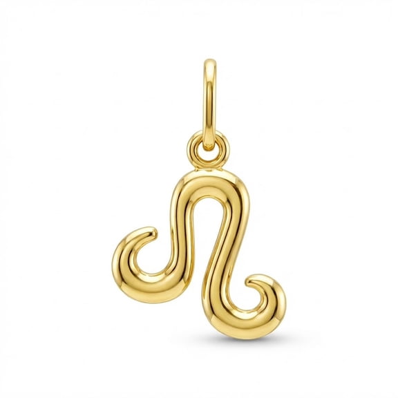 Leo Zodiac Charm Pendant - 10 Karat Soild Gold - Astrology Pendant - Great For Gifts - Dainty Charm - Great For Layering