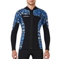 thumbnail image 1 of Soidarity DIVE SAIL 1.5MM Traje de neopreno Tops Térmico Mantener caliente Trajes de neopreno de manga larga Trajes de buceo para aeróbic Deportes acuáticos Azul METRO, 1 of 6
