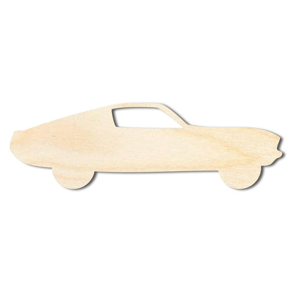 Unfinished Wood Muscle Car Shape - Car Craft - up to 46" DIY 18" / 1/4"