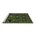 thumbnail image 2 of Ahgly Company Machine Washable Indoor Rectangle Southwestern Turquoise Blue Country Area Rugs, 2' x 3', 2 of 4