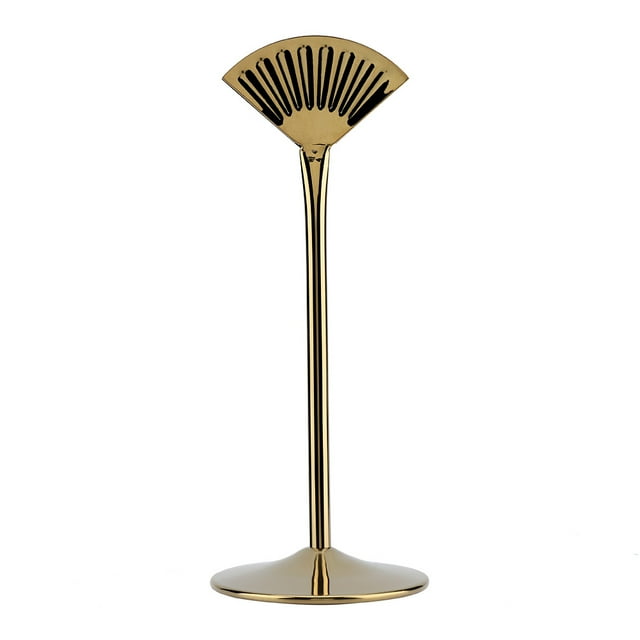 Stainless Steel Table Number Holder Stands Card Holders for Wedding Birthday Party(Golden 10in)