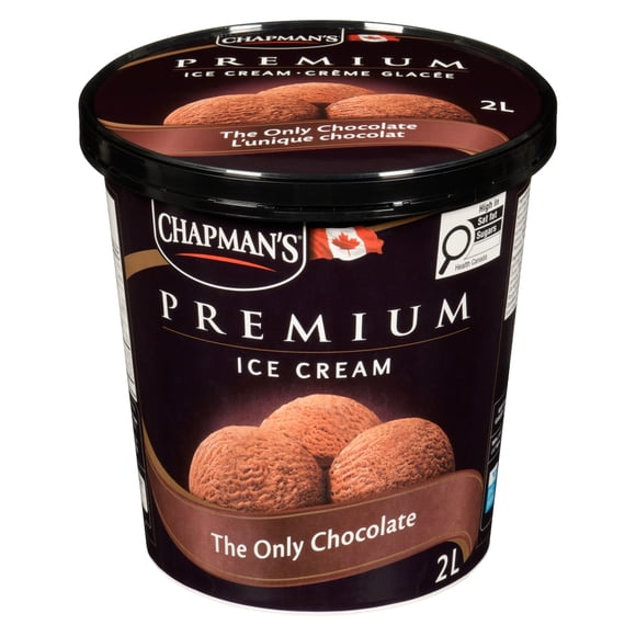 Chapman's Premium The Only Chocolate Ice Cream in a Tub, 2L